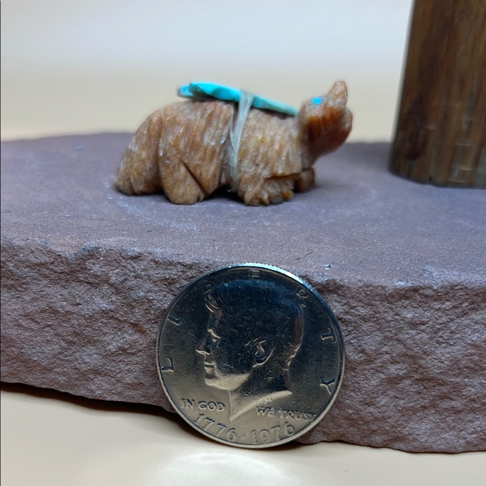 Handcrafted Calcite Stone Bear Figurine